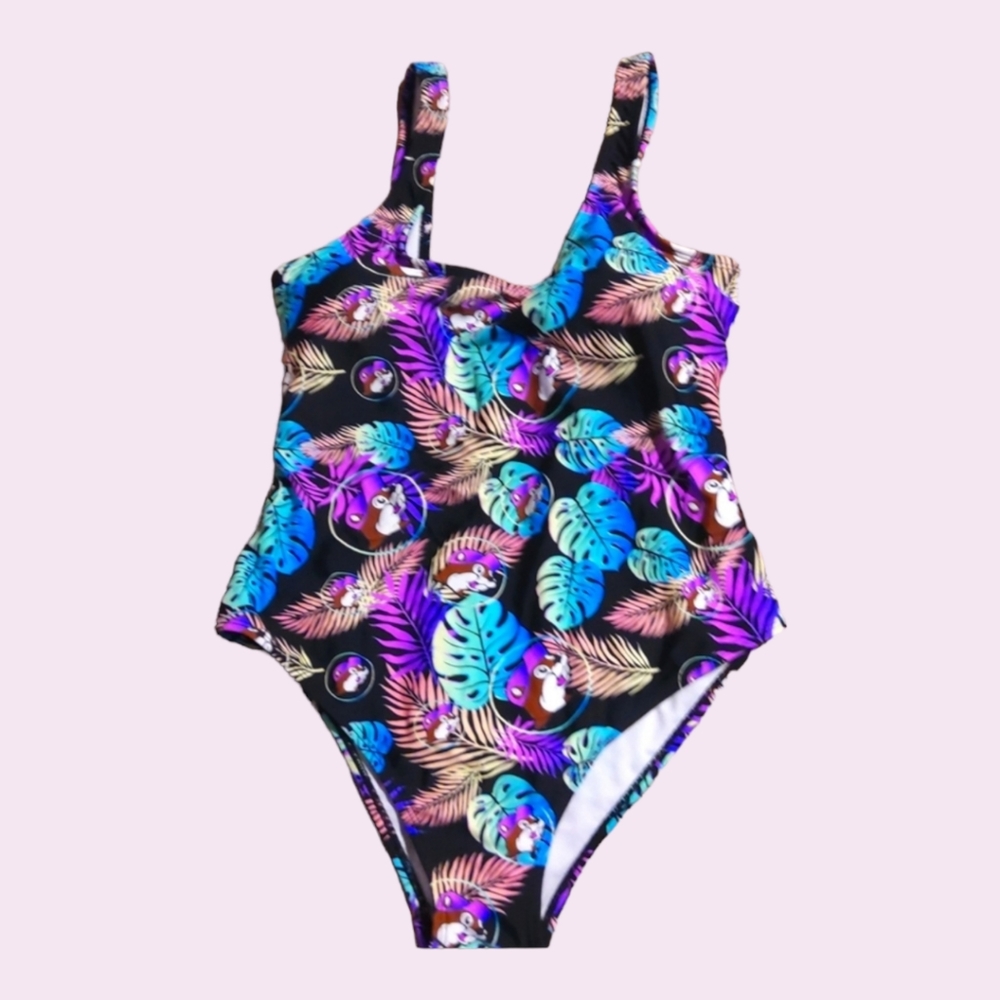 Buc-ee's tropical one piece swimsuit